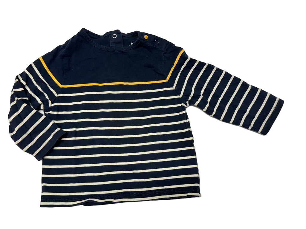 KIABI - 18m Long Sleeve Striped Shirt