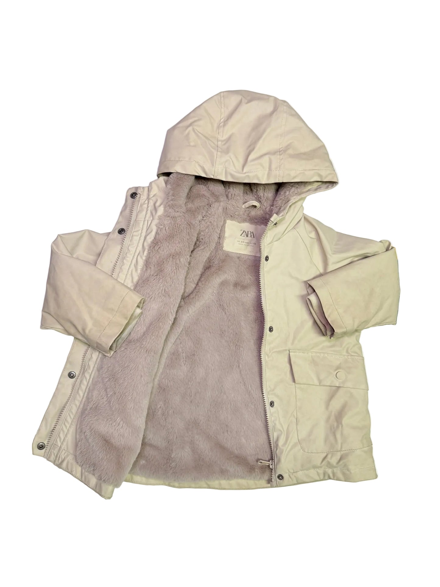 Zara Lined Raincoat 3-4y