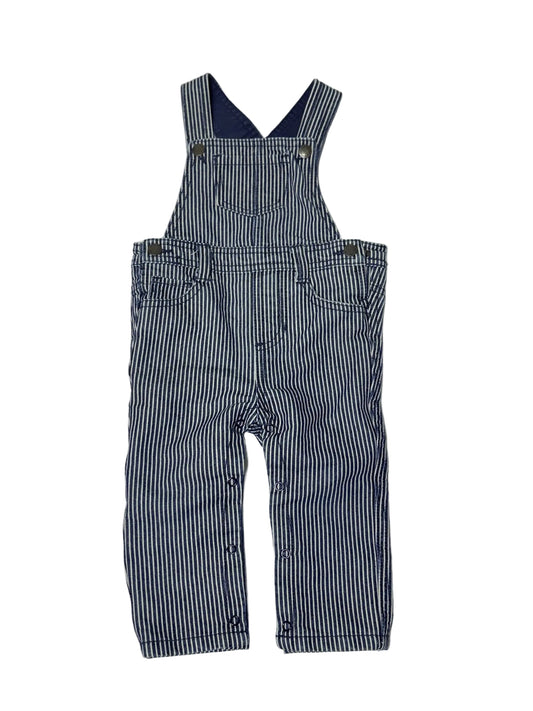 Joe Fresh Striped Overalls 12-18m