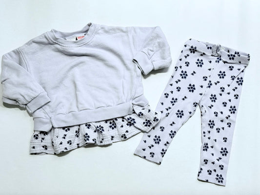 Zara 2pc set 9-12m