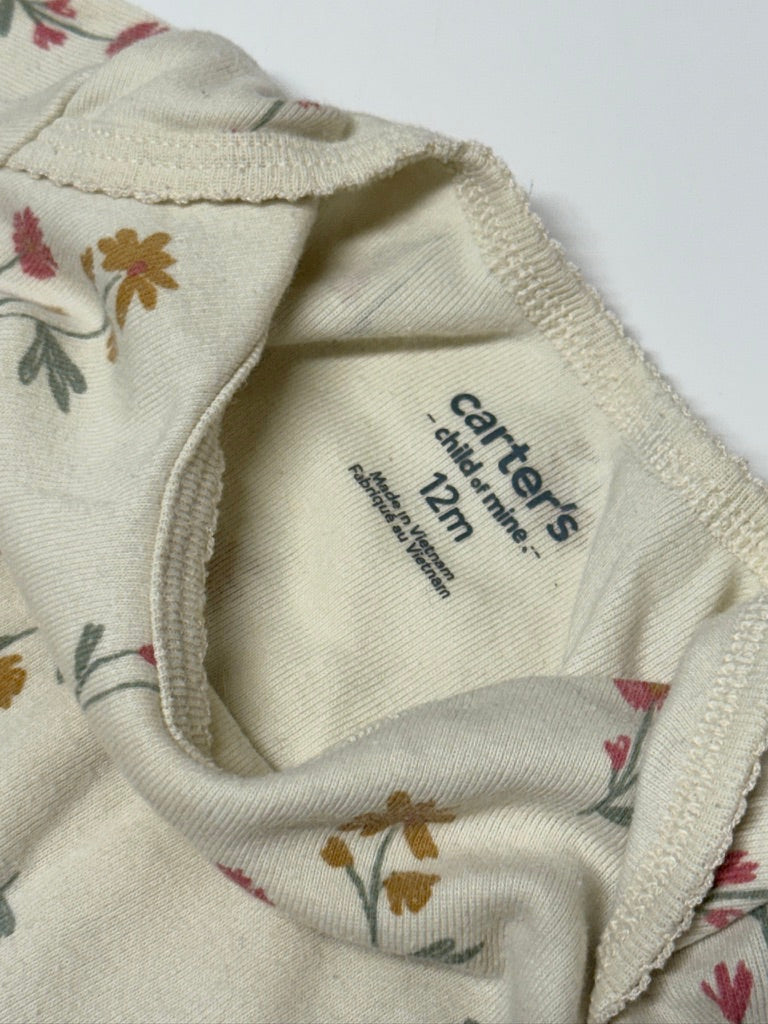 Carter’s Floral Long Sleeve Bodysuit, 12M