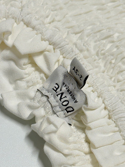 DONSJE Amsterdam Janice Dress | Crispy White  2-3Y