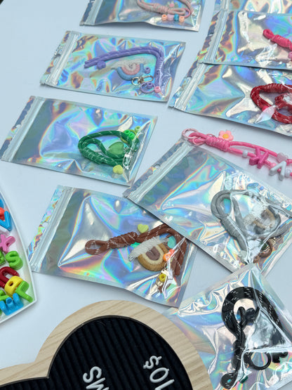 Initials Bag Charms DIY Kits! Perfect for back to school back packs!