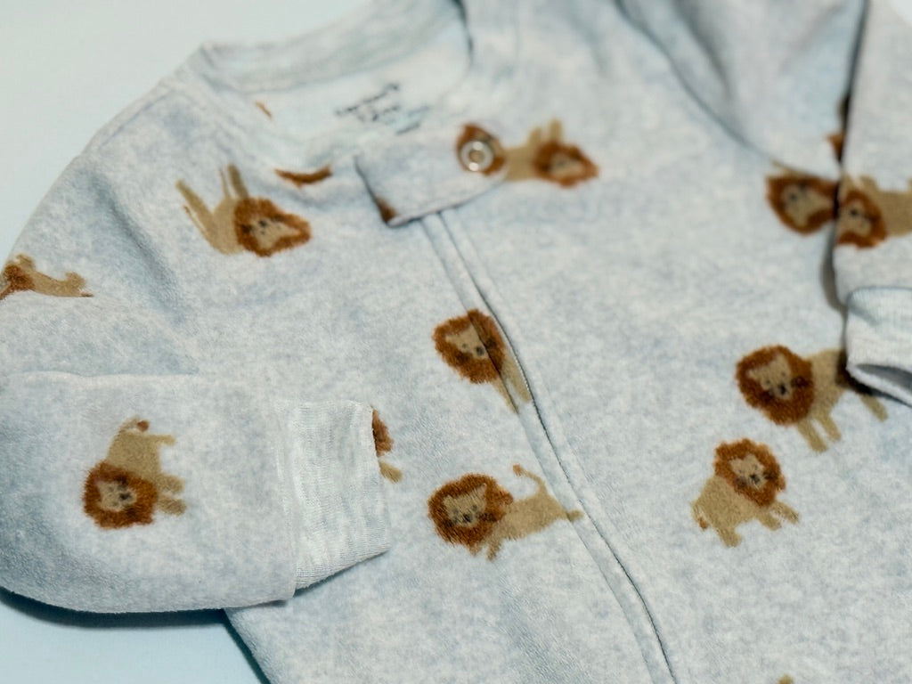 Carter's Fleece Lion Sleeper 12m