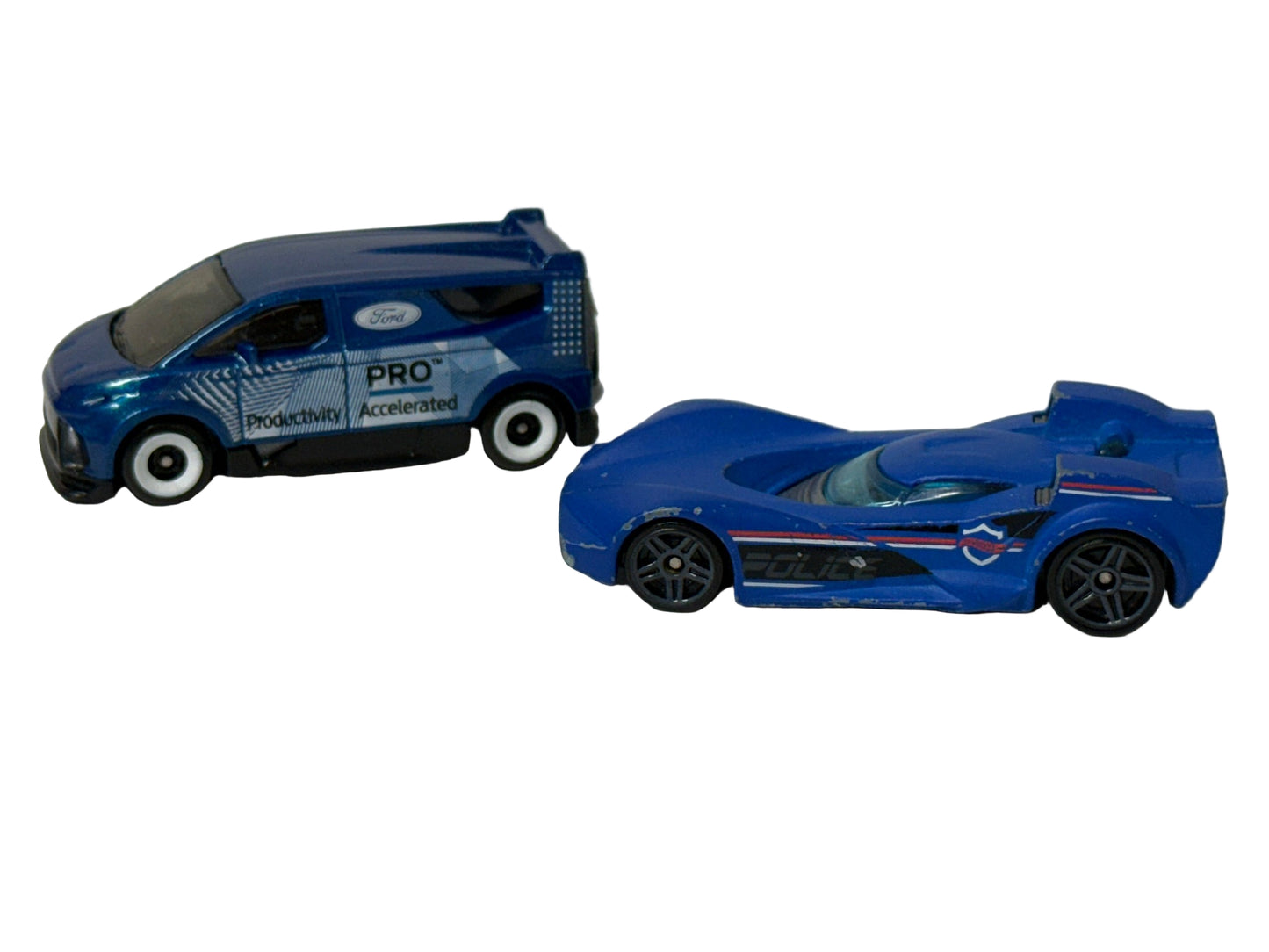2pc Hot Wheels Blue Duo