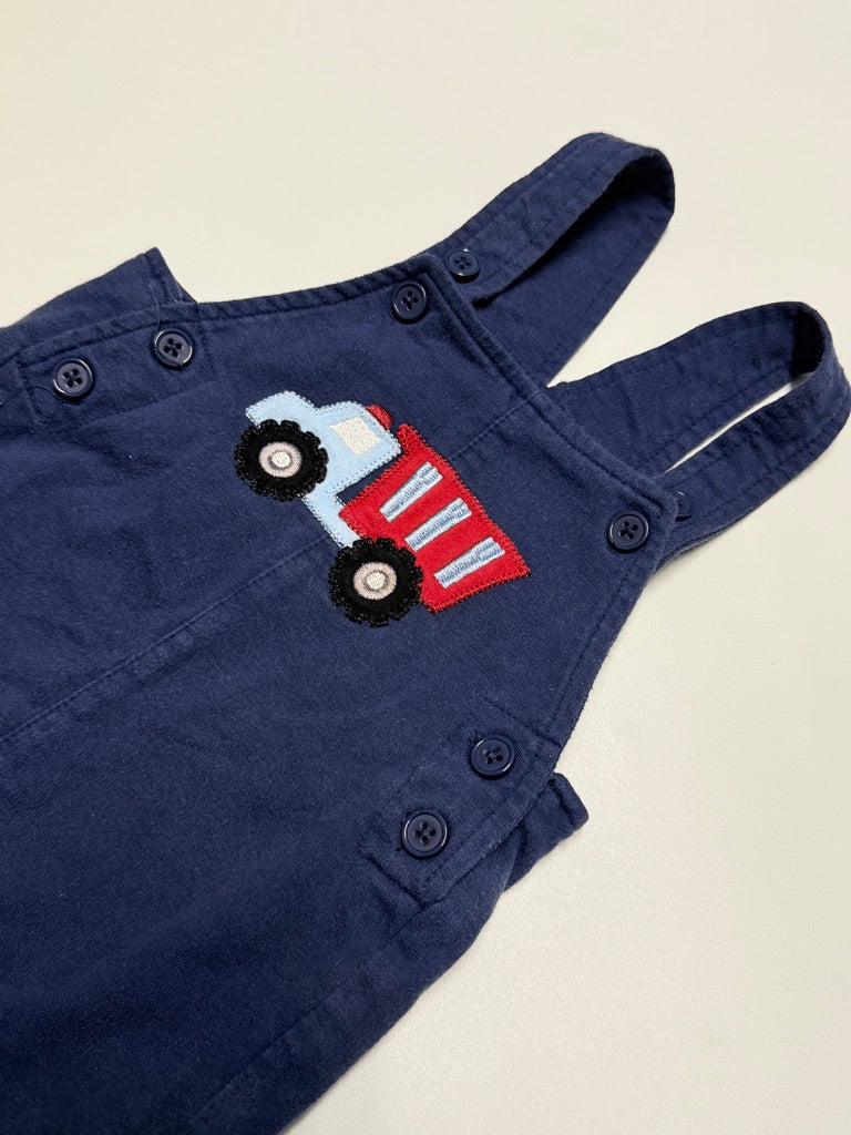 Pekkle 18m Dump Truck Overall Shorts