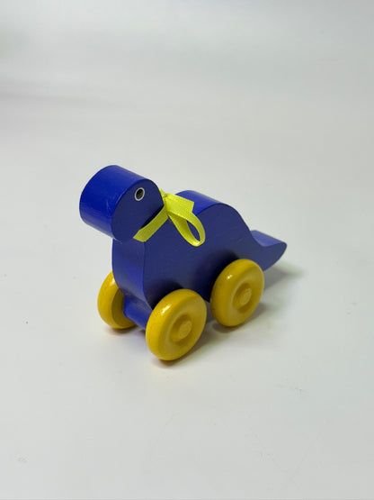 Wooden Wheeled Dinosaur
