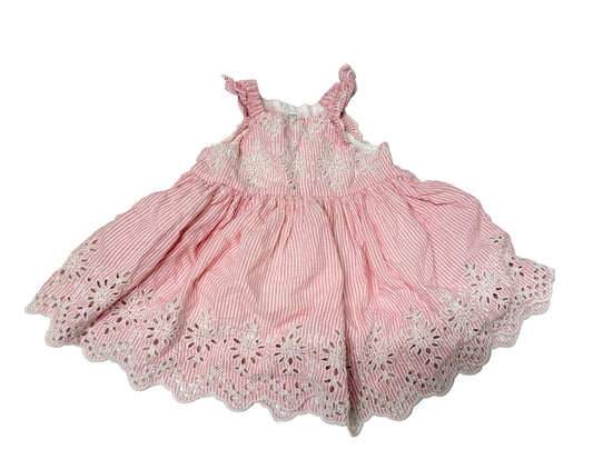 Baby Gap Pink Eyelet Dress, 6–12M