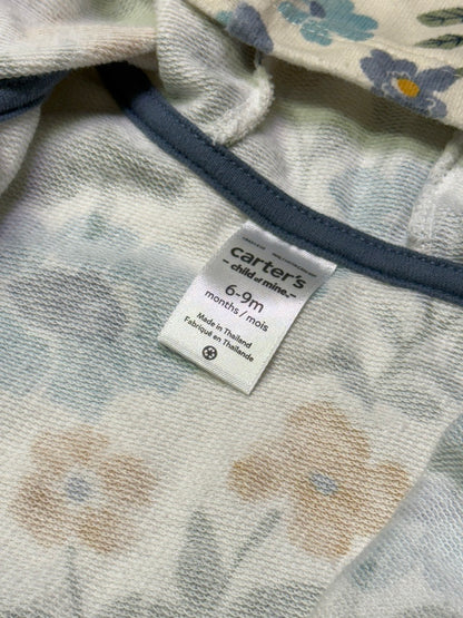 Carter’s baby zip hoodie with floral print – 6–9 months