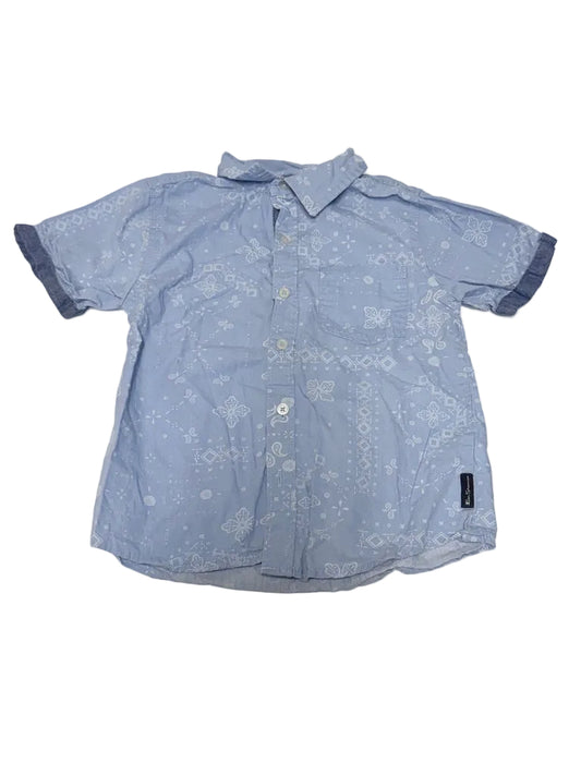 Ben Sherman Light Blue Short Sleeve Button Down Shirt Size 5