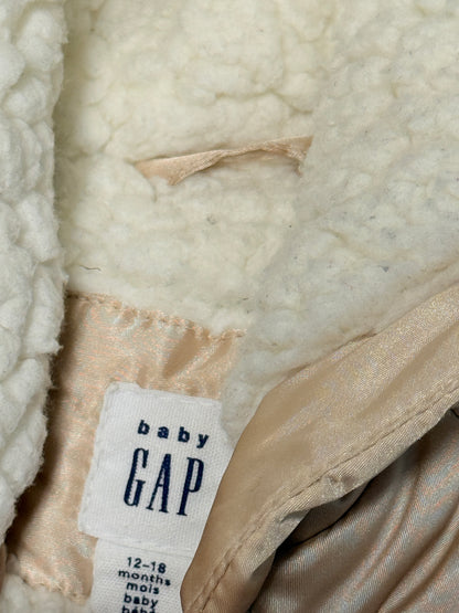 Baby Gap 12-18m Gold Bear Coat