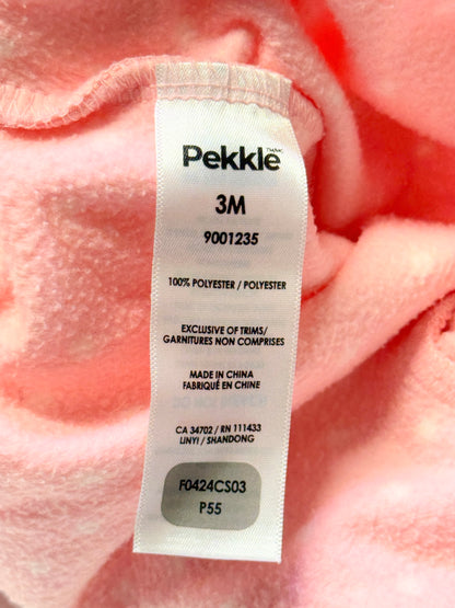 Pekkle Pink Fox Fleece Footed Sleeper Pajamas 3M