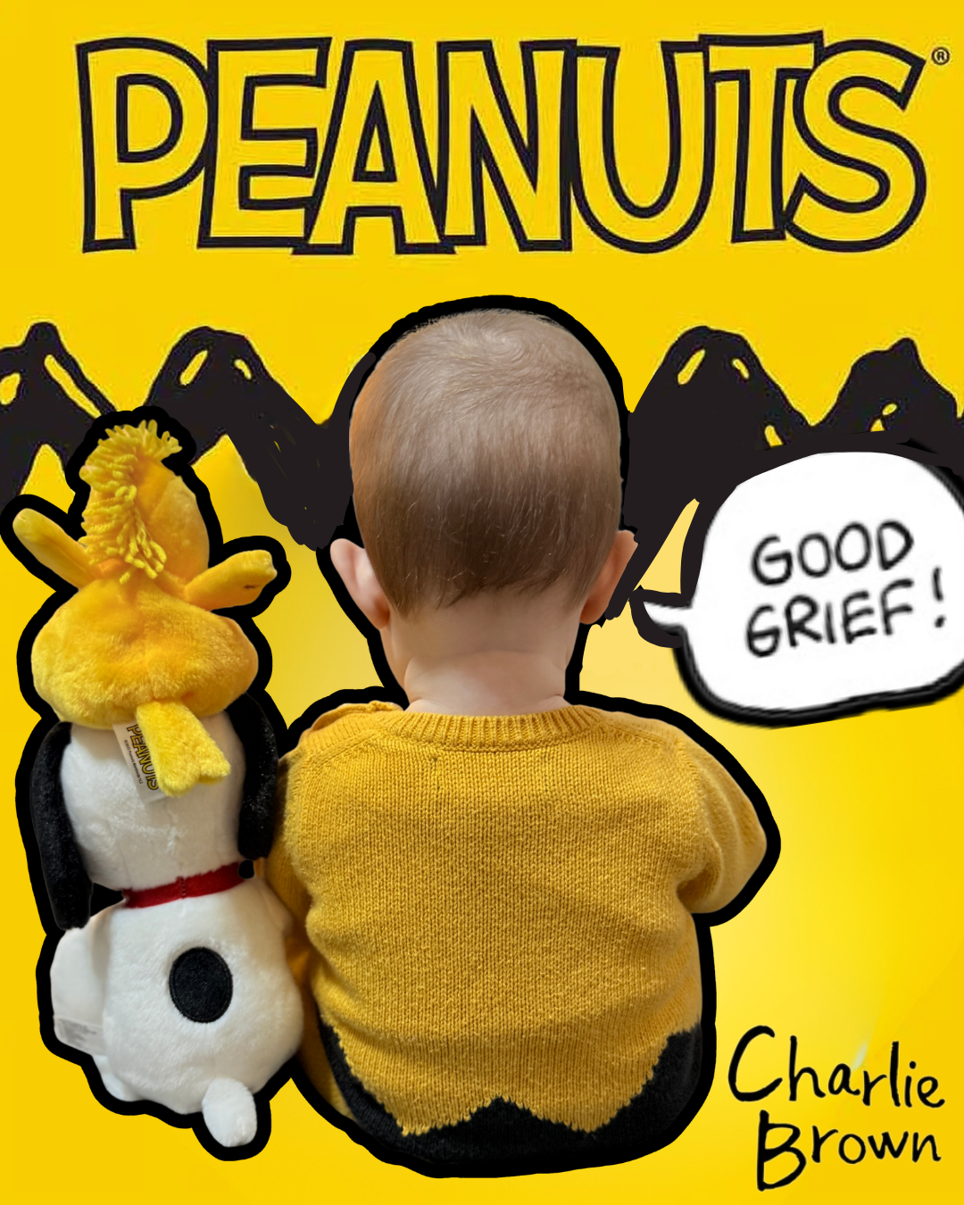 Charlie Brown Baby Gap Knit Onesie 3-6m fits big 6-9m