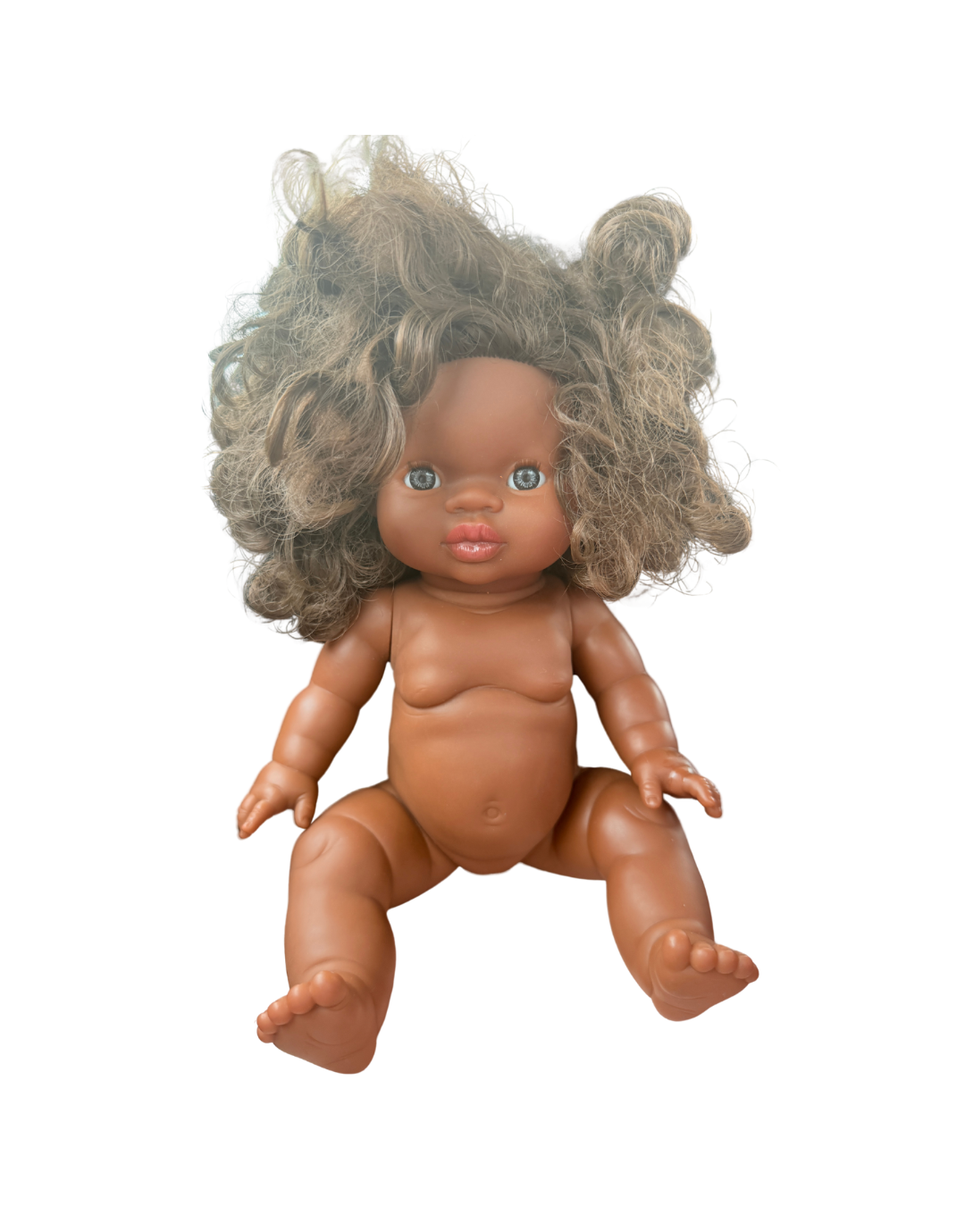 Minikane Charlie Baby Doll Curly Hair Blue Eyes
