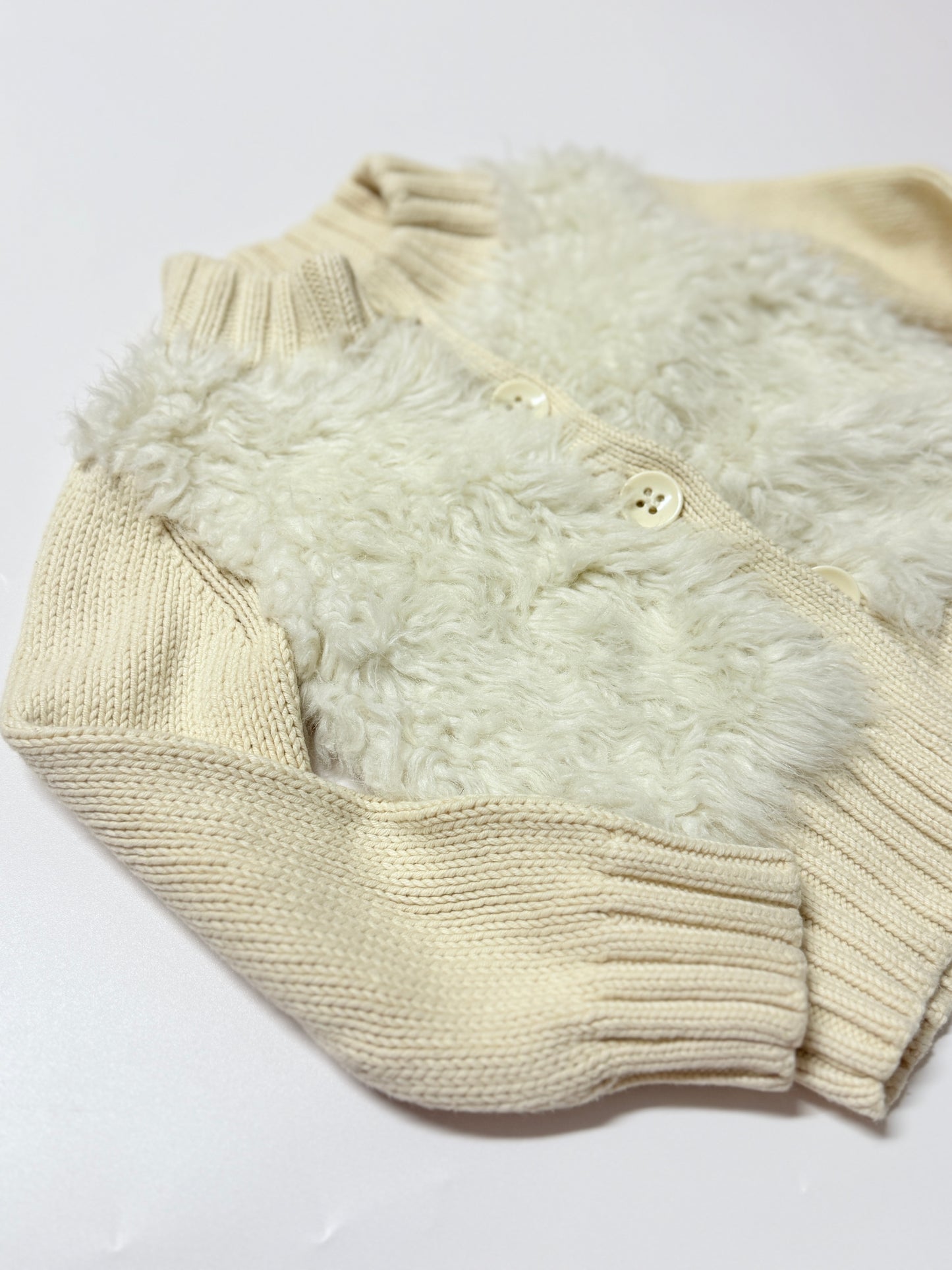 Baby Gap Sweater Fuzzy Button Up 3y