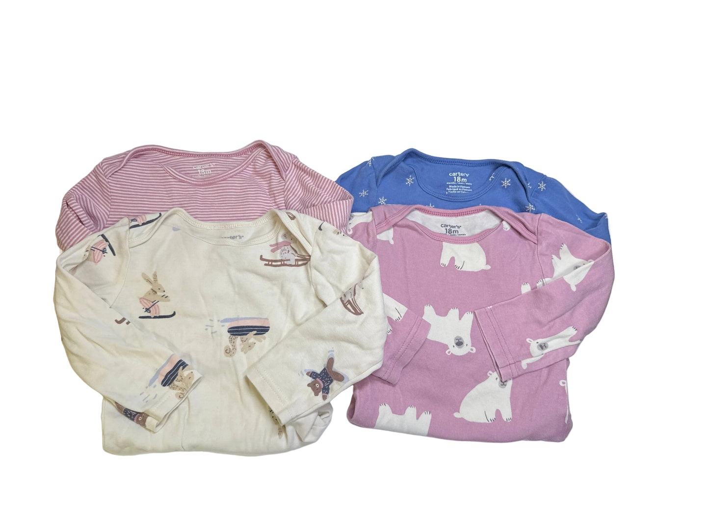 Carter's Winter Animal Bodysuit Bundle 18m