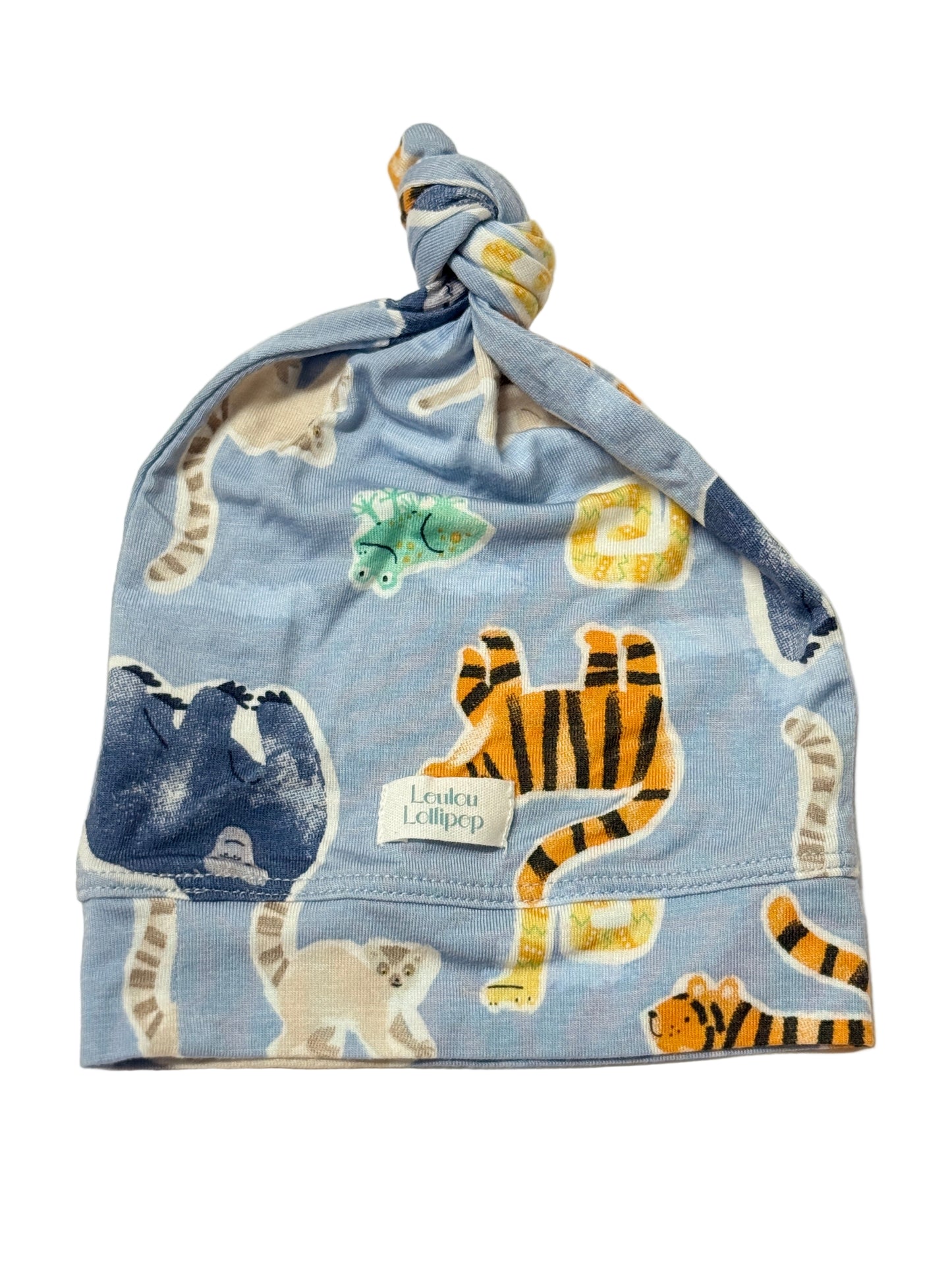 LouLou Lollipop 0-6m Animal Print Hat