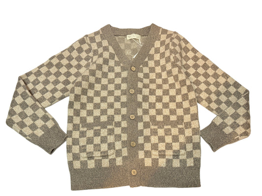 Rylee + Cru Knit Checkered Cardigan 8-9y