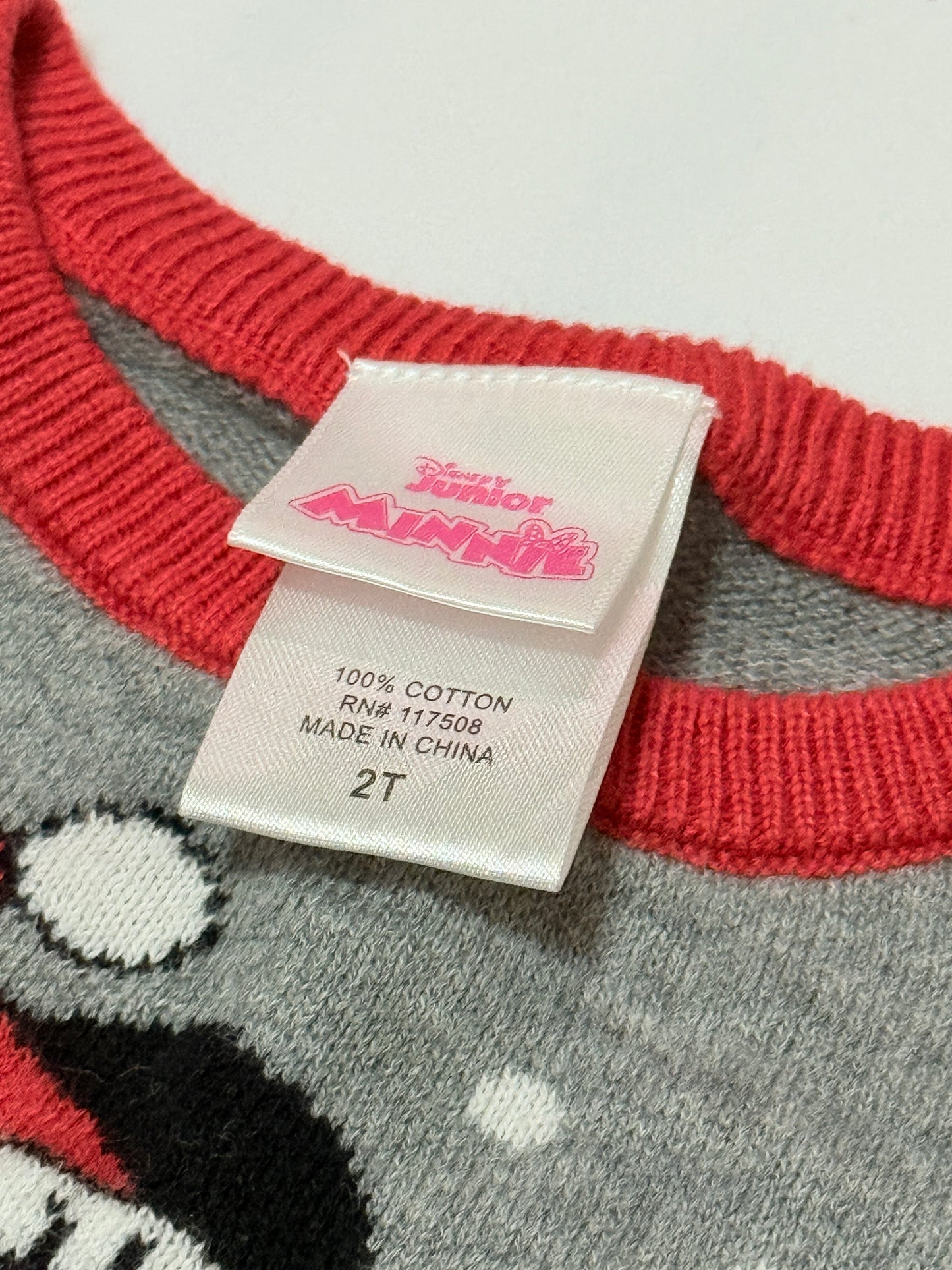 Disney 2t Minnie Mouse Knit Sweater
