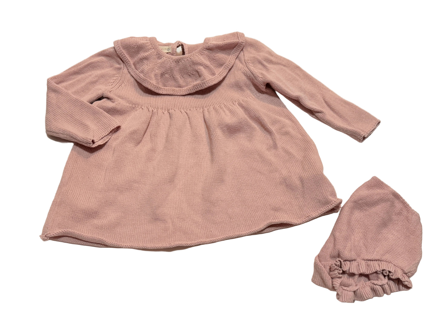 Gocco Pink Knit Dress 12-18m