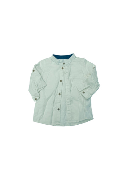 H&M Cream Button-Up Shirt 6-9M