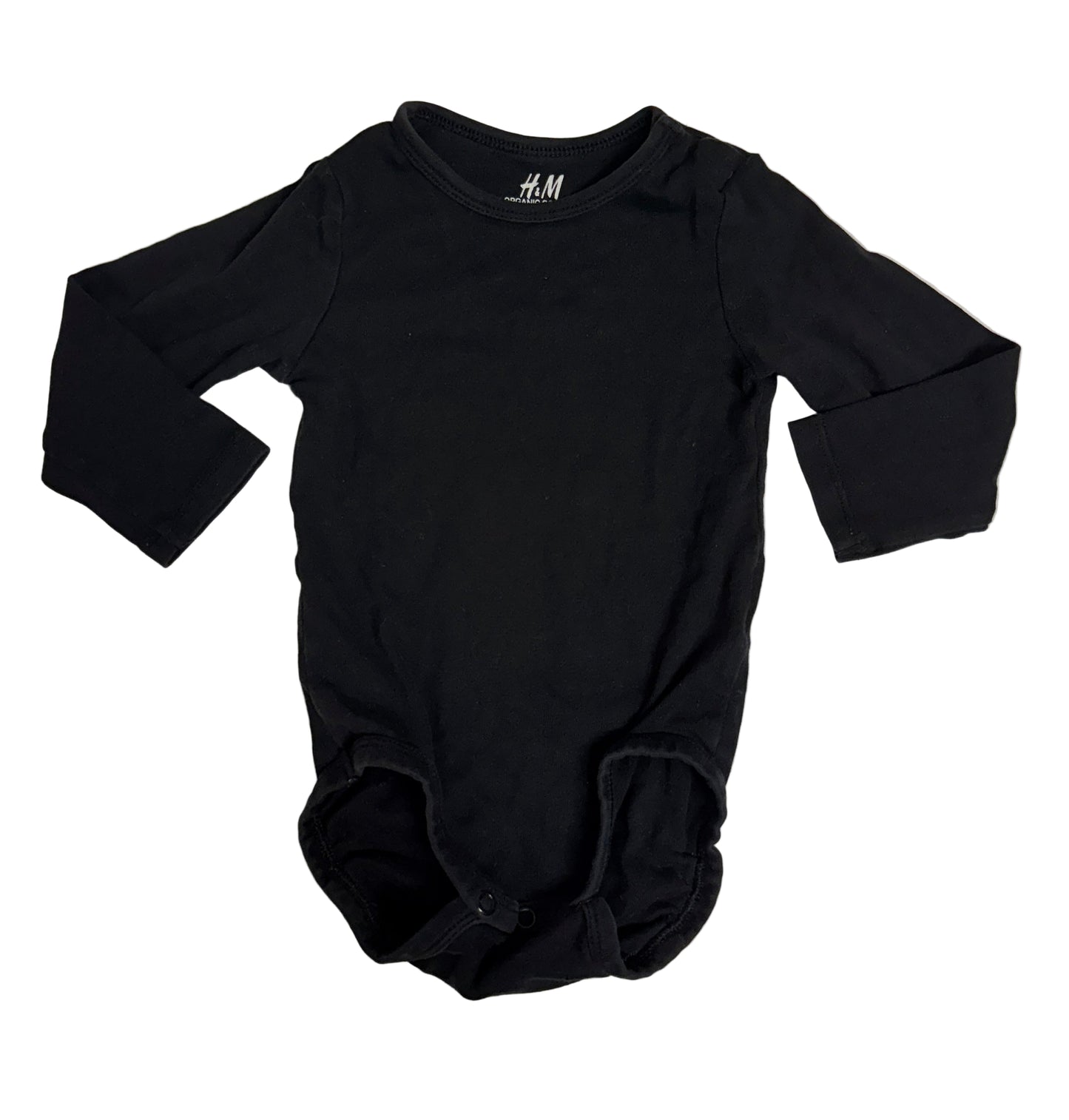 H&M Basics 6-9m Onesie Black