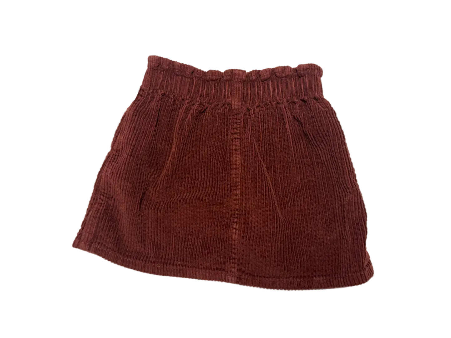 Old Navy Rust Corduroy Button Front Skirt 3T