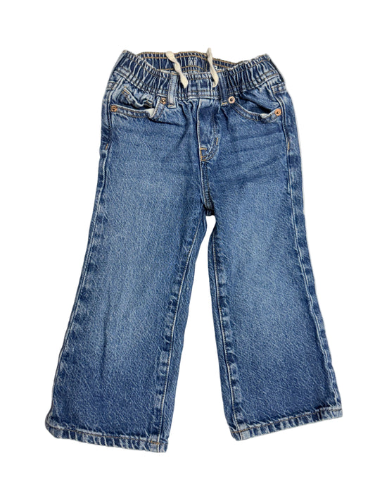 GAP Stride Sport Pull On Wide Leg Jeans Toddler 3T