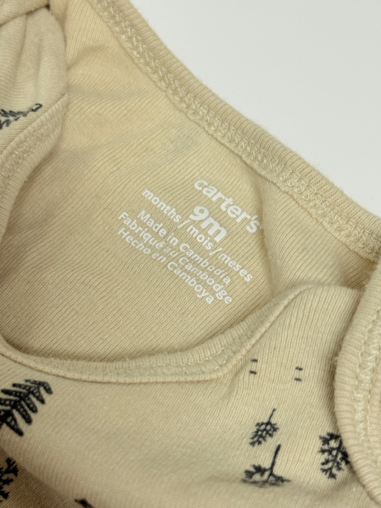 Carter's 9m Onesie Bears & Tree Print