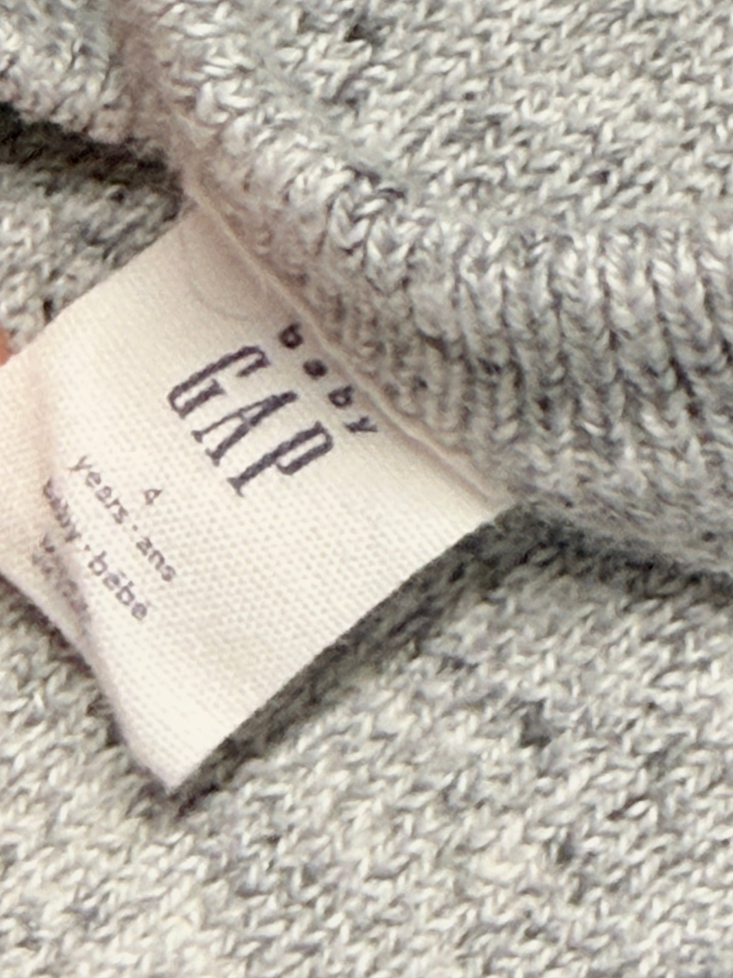 Gap Baby Knit Sweater Grey 4