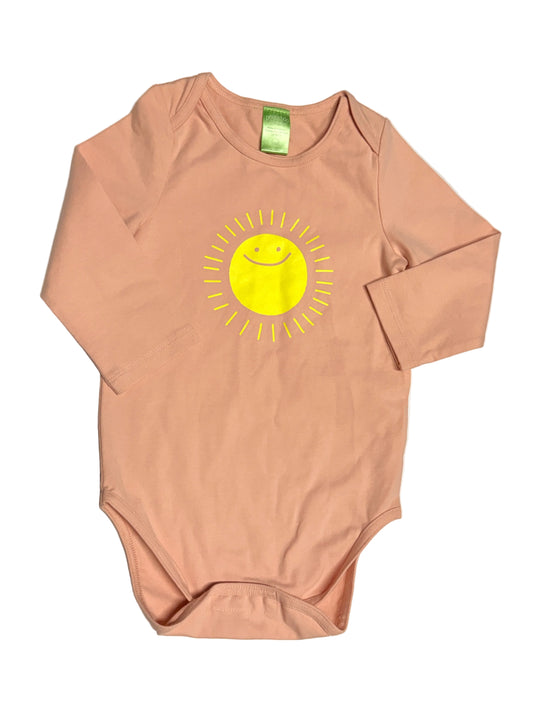 Peekaboo Beans Smiley Sun Long Sleeve Bodysuit 18–24M