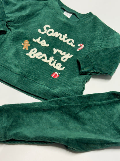 Ensemble en velours côtelé « Santa Is My Bestie » de Carter’s 6 mois