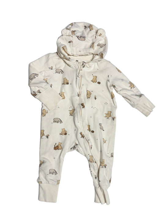 H&M x Disney Winnie the Pooh Zip Hoodie Romper 6–9M