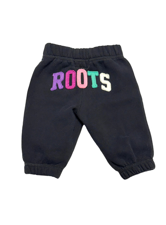Roots Baby Fleece Jogger Pants Black 3–6M