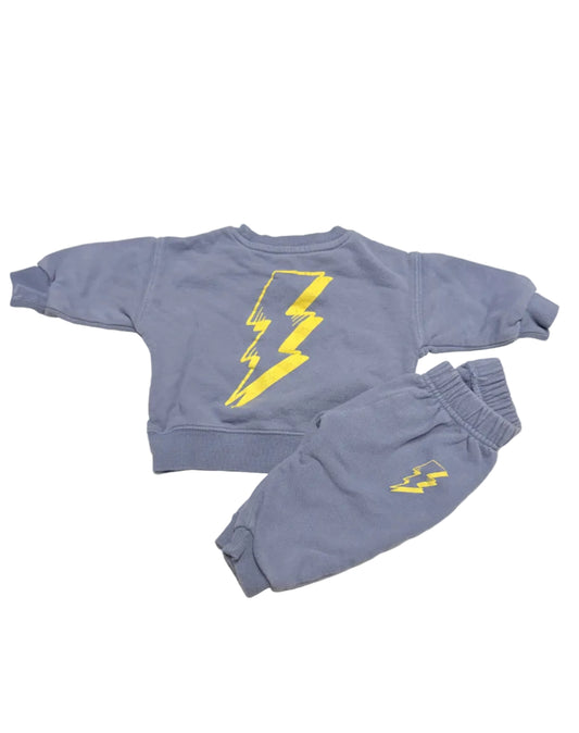 The Littlest Organic Cotton “Rock & Roll” Sweat Set 3–6M