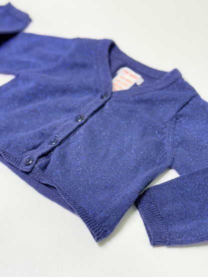 Joe Fresh Sparkle Knit cardigan 6-12m