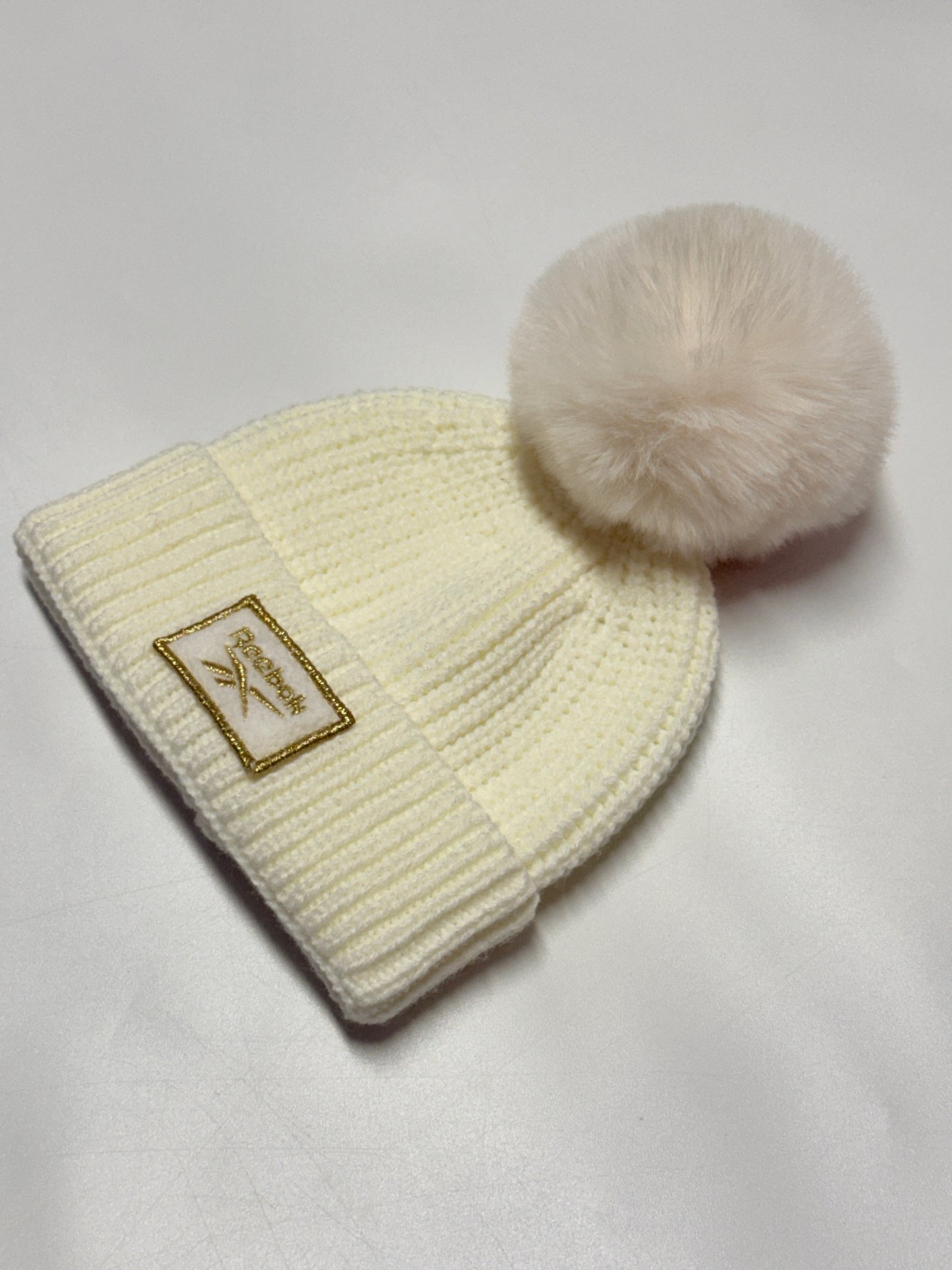 Reebok Baby Knit Beanie with Pom Pom 0–6M