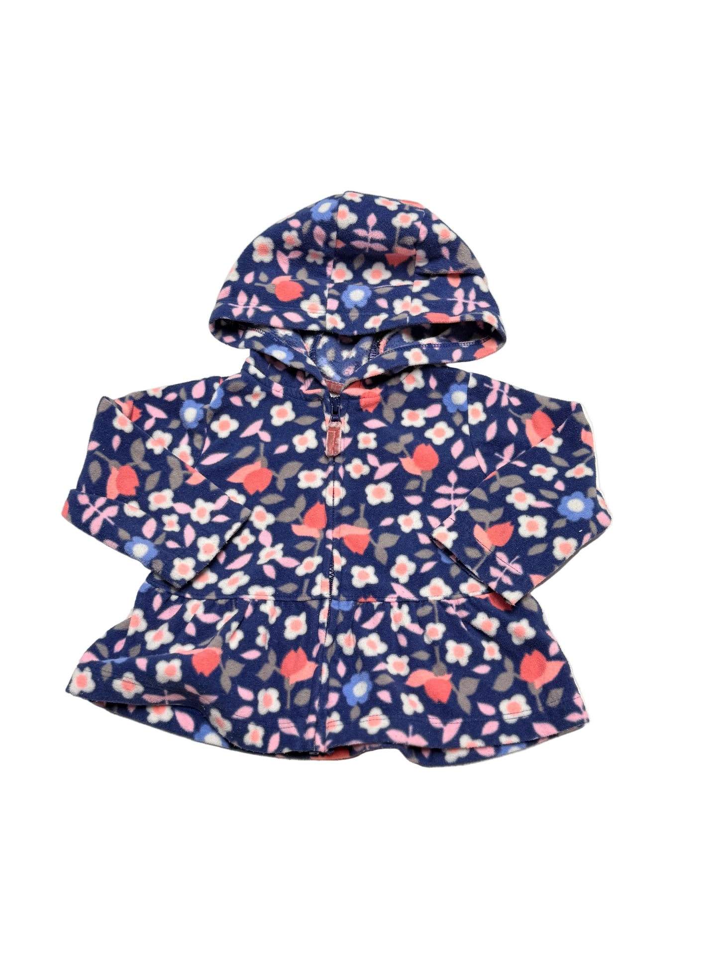 Carter’s Floral Fleece Peplum Jacket Size 9M