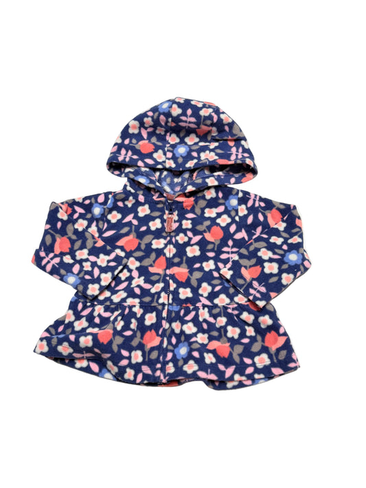 Carter’s Floral Fleece Peplum Jacket Size 9M