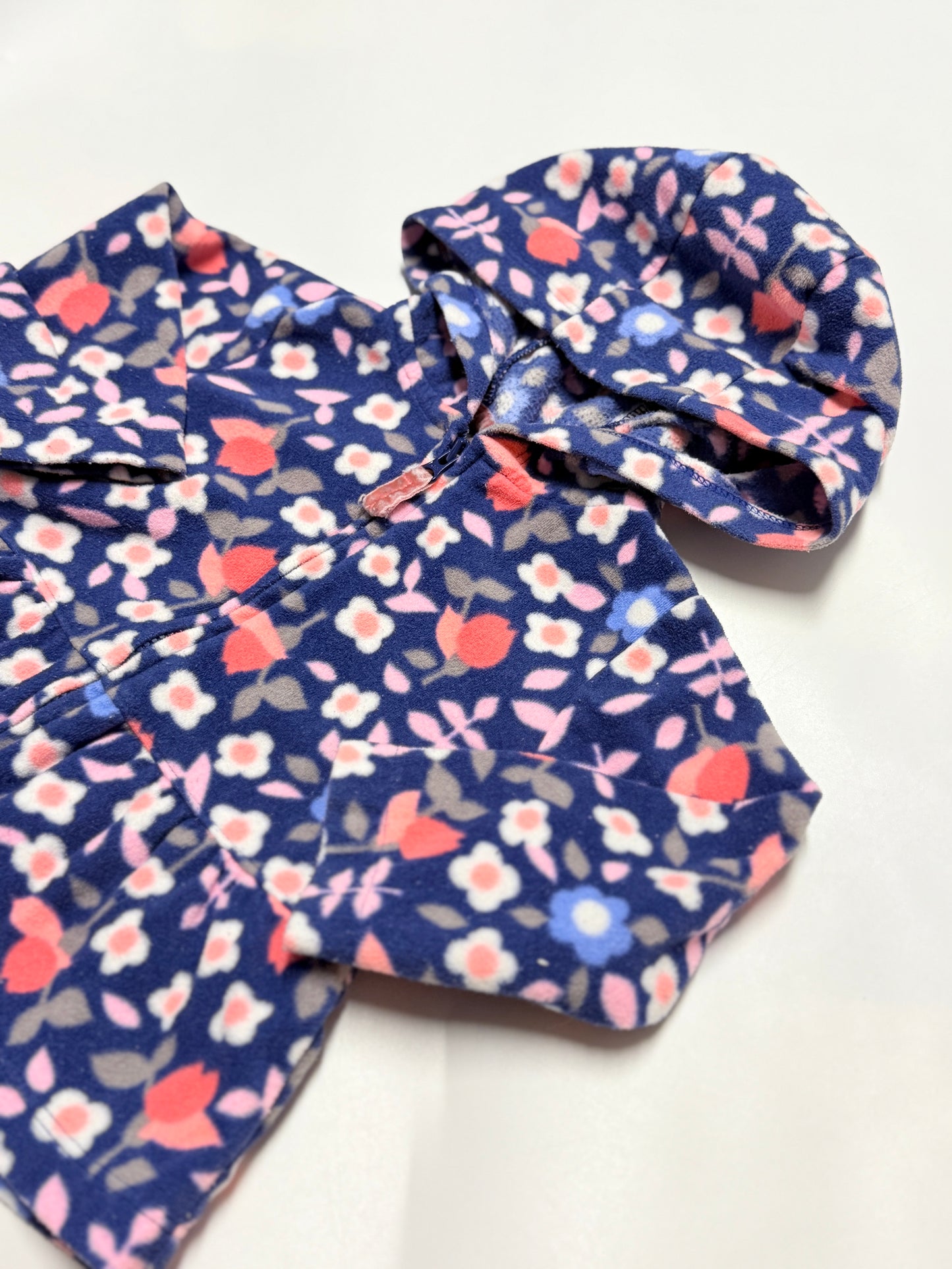 Carter’s Floral Fleece Peplum Jacket Size 9M