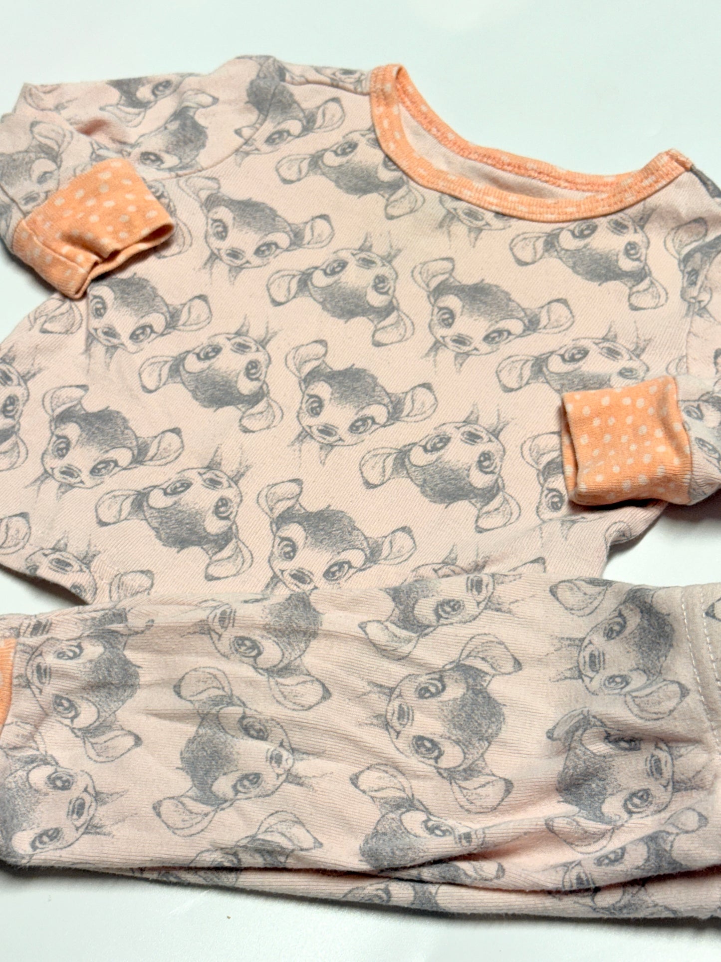 Disney Bambi 2-Piece Pajama Set Size 3–6M