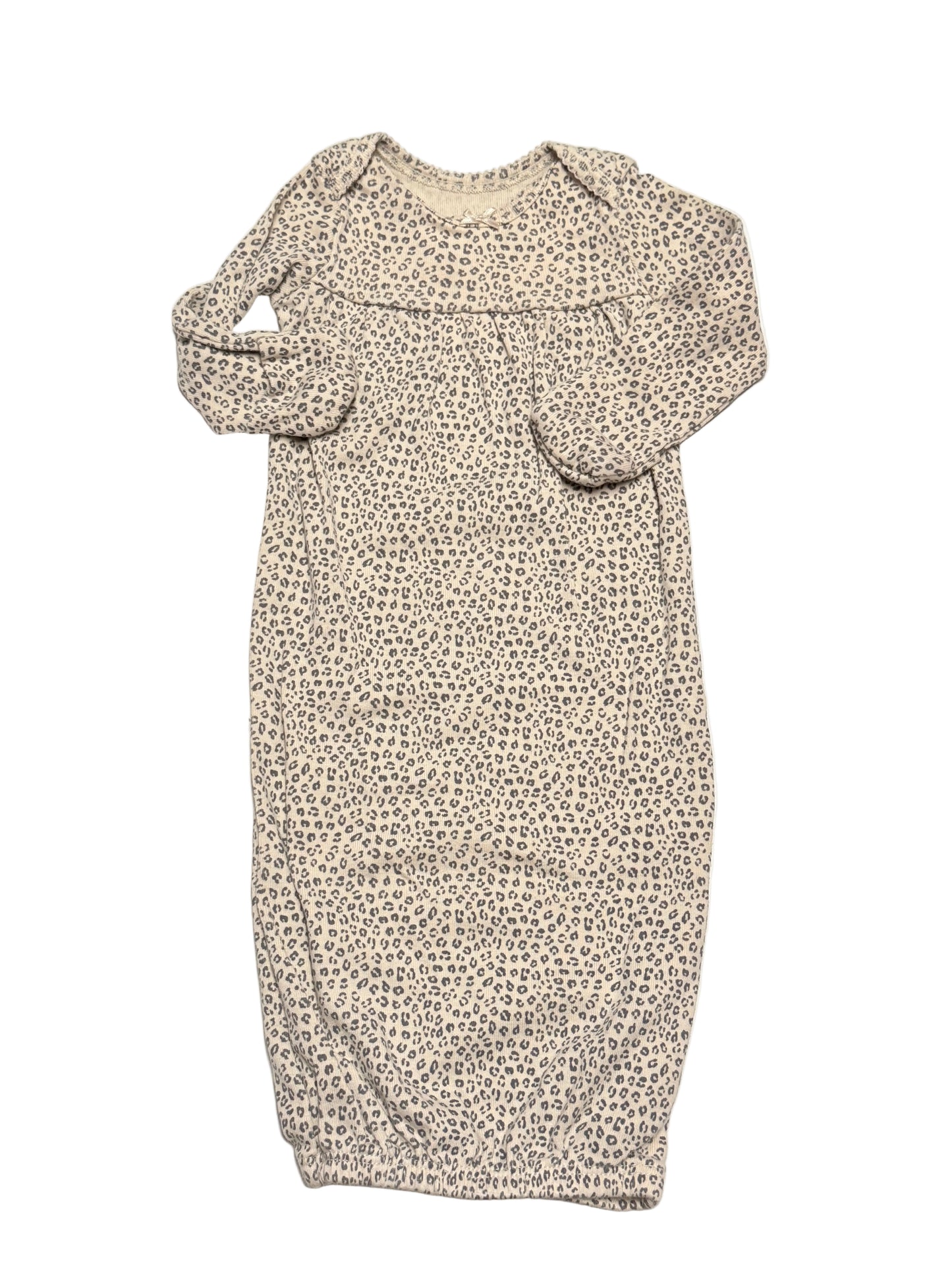 Carter’s Newborn Leopard Print Long Sleeve Sleep Gown | NB