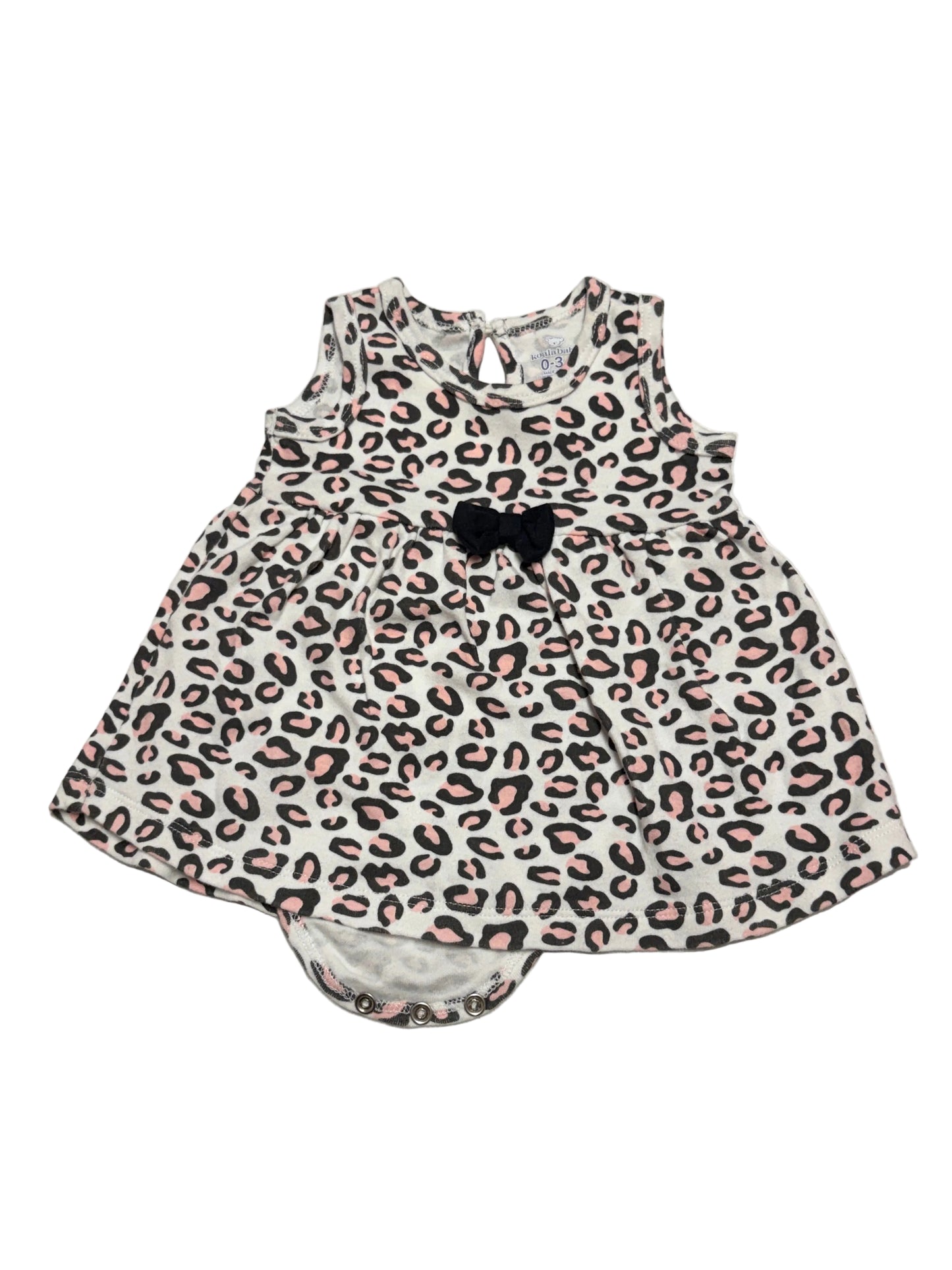 Koala Baby Leopard Print Dress Bodysuit Size 0–3M
