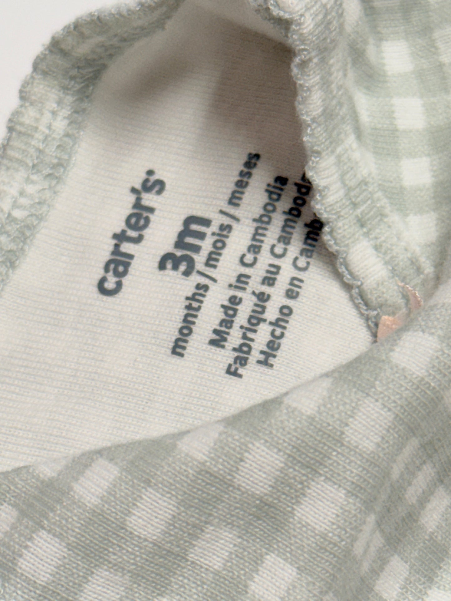 Carter’s 2-Piece Gingham Set Size 3M