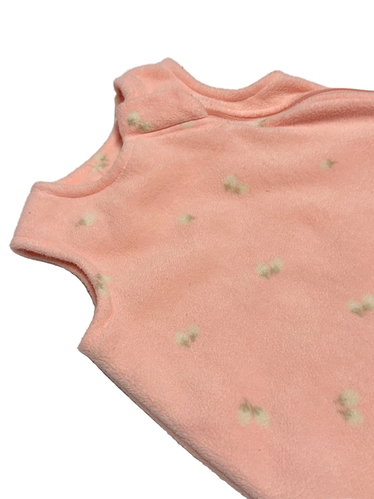 Little Earthling Fleece Sleep Sack | Peach | Size Small (0–6M)