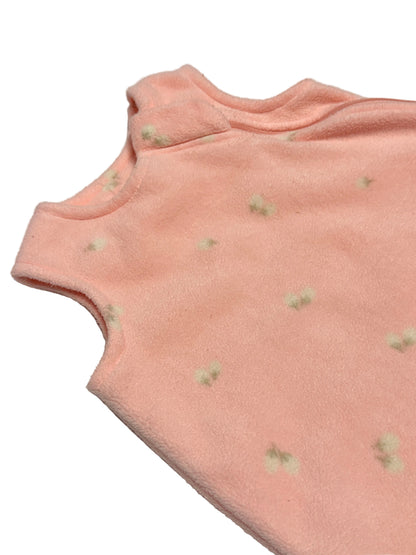 Little Earthling Fleece Sleep Sack | Peach | Size Small (0–6M)