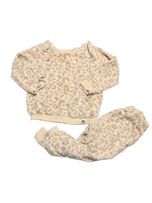 Rabbit Bear Organic Leopard Print Set 3T