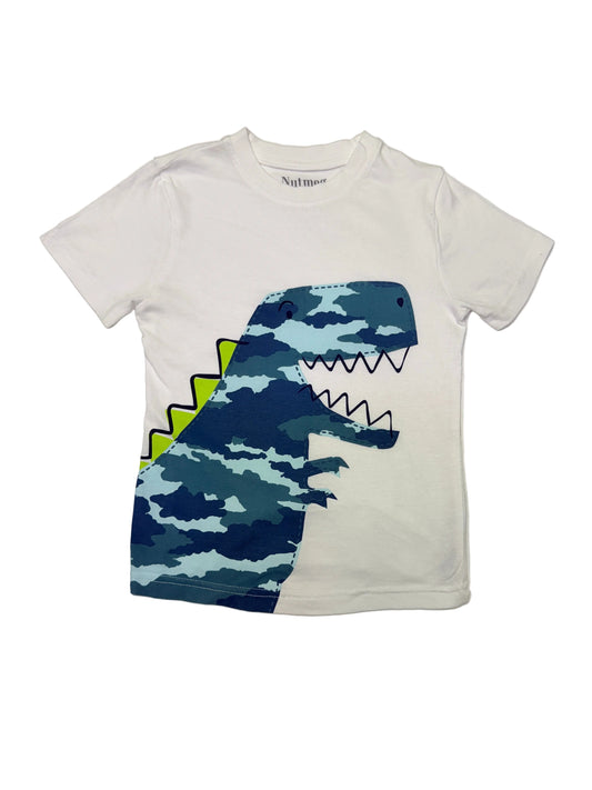 Dinosaur T-Rex Nutmeg Shirt 2-3y