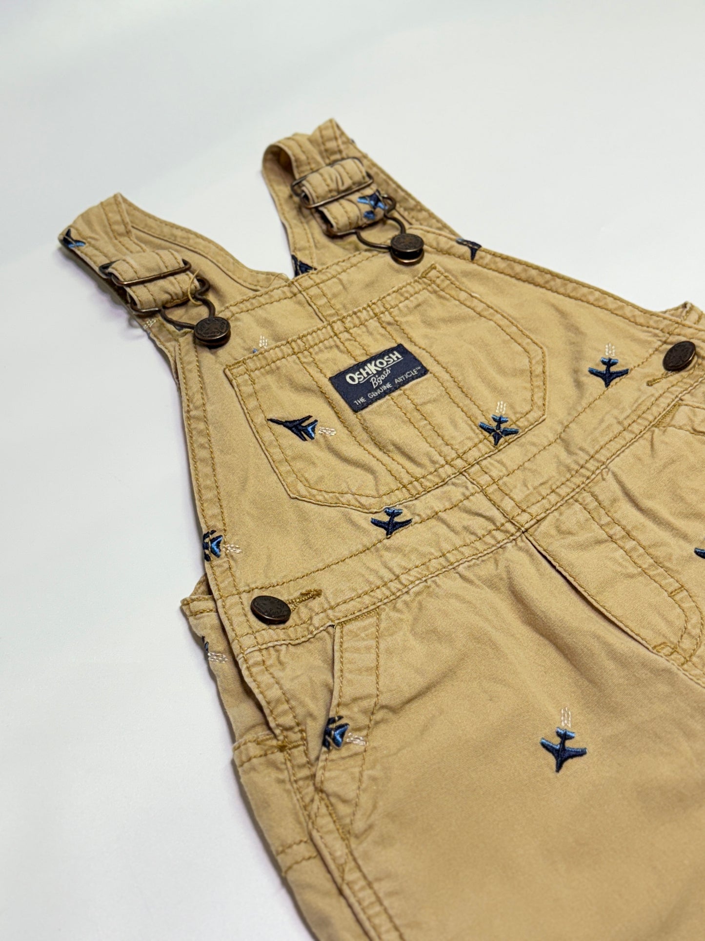 OshKosh Cotton Jet Overalls 9m