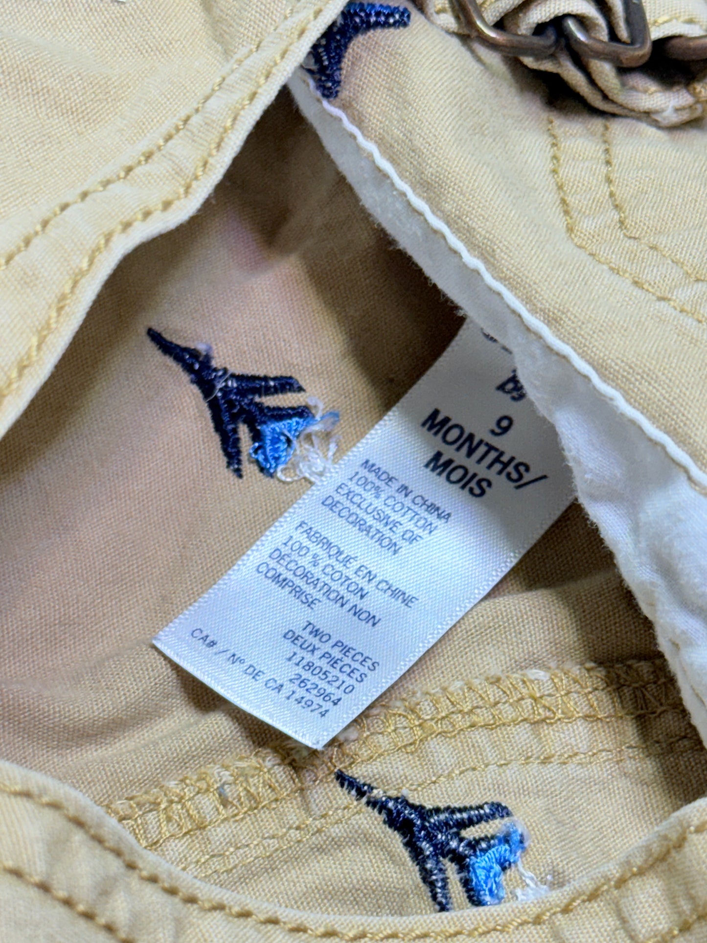 OshKosh Cotton Jet Overalls 9m